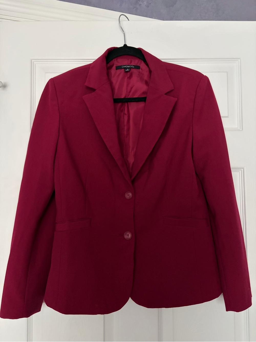 Chadwicks Women's Berry Red Tailored Blazer